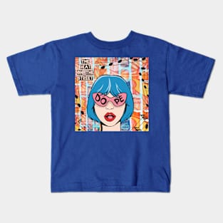 Dope Pop Art Girl - The Beat On The Street - Pop Art Ave Kids T-Shirt